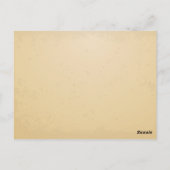 Barn Sale-postkaart w chandelier, whiskey-vat Briefkaart (Achterkant)