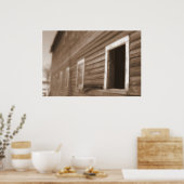Barn Sepia toonfoto Verbeeldingsbeelden Poster (Keuken)