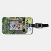 Barn Service Dog Photo ID Bagagelabel (Voorkant horizontaal)