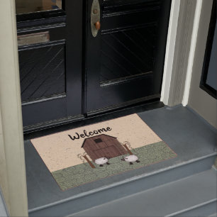 Barn Sheep Doormat Deurmat