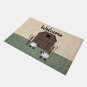 Barn Sheep Doormat Deurmat (Schuin)
