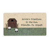 Barn Sheep Label (Voorkant)