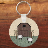 Barn Sheep Sleutelhanger (Voorkant)