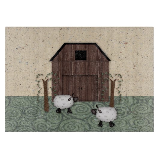 Barn Sheep Snijplank (Voorkant)