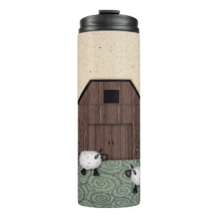 Barn Sheep Thermal Tumbler Thermosbeker