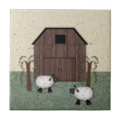 Barn Sheep Tile Tegeltje (Voorkant)