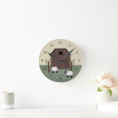 Barn Sheep Wall Clock Ronde Klok (Huis)