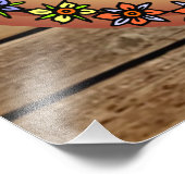 Barn Sign ~ Hex Sign ~ Rooster ~ Pine Cones ~ Foto Afdruk (Hoek)