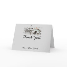 Barn Sketch Country Thank You card