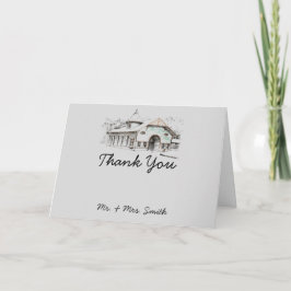 Barn Sketch Country Thank You card Bedankkaart
