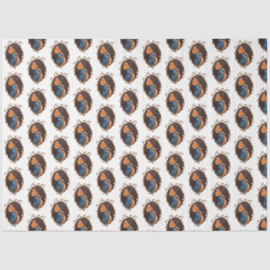 Barn Slik met vlinderpapier Tissuepapier (Voorkant)