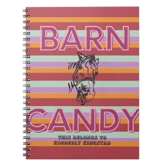 barn snoep journal notitieboek (Voorkant)
