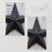 Barn Star Visitekaartje (Voorkant / Achterkant)