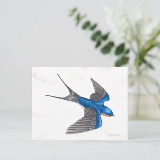 Barn Swallow Briefkaart (Staand voorkant)