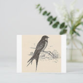 Barn Swallow Briefkaart (Staand voorkant)