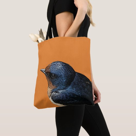 Barn Swallow Canvas tas in bitterzoet Sinaasappel (Dichtbij)