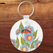 Barn Swallow en Posies Sleutelhanger (Voorkant)