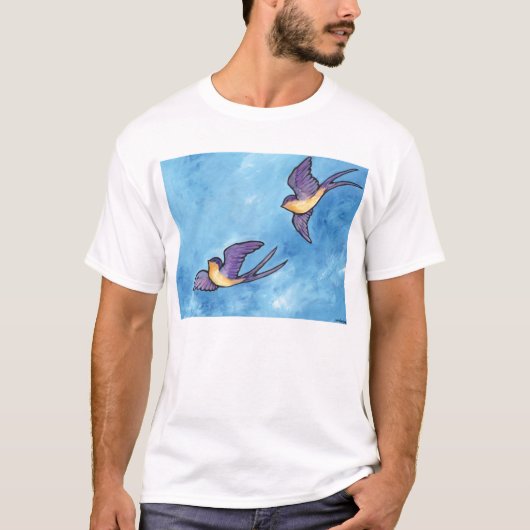 Barn Swallow Friends T-shirt (Voorkant)