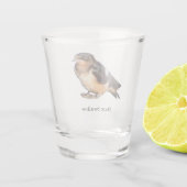 Barn Swallow-glas Shot Glas (Achterkant)