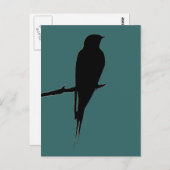 Barn Swallow green Briefkaart (Voorkant / Achterkant)