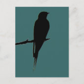 Barn Swallow green Briefkaart (Voorkant)