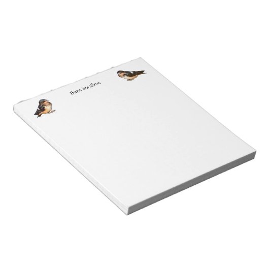 Barn Swallow-laptop Notitieblok (Schuin)