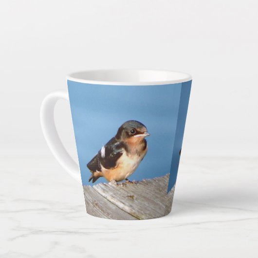 Barn Swallow latte mok (Linkerhoek)