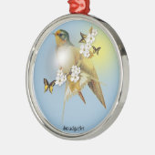Barn Swallow Metalen Ornament (Links)