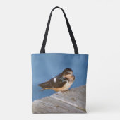 Barn Swallow over de hele canvas tas (Achterkant)