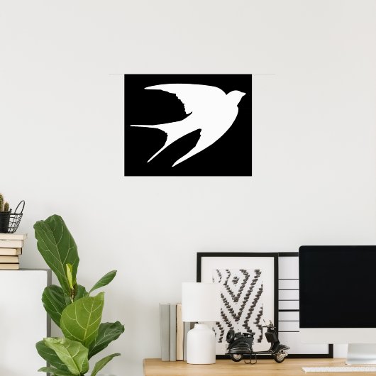 Barn Swallow Poster (Thuiskantoor)