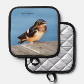 Barn Swallow pot houder (Voorkant / Achterkant)