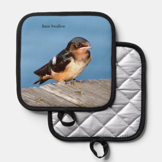 Barn Swallow pot houder (Voorkant / Achterkant)