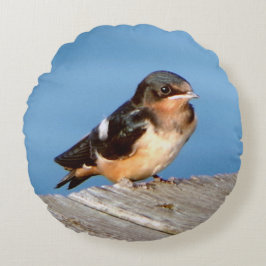 Barn Swallow-ronde kussen