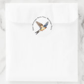 Barn Swallow Ronde Sticker (Tas)