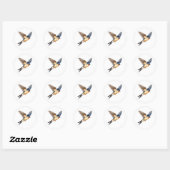 Barn Swallow Ronde Sticker (Vel)