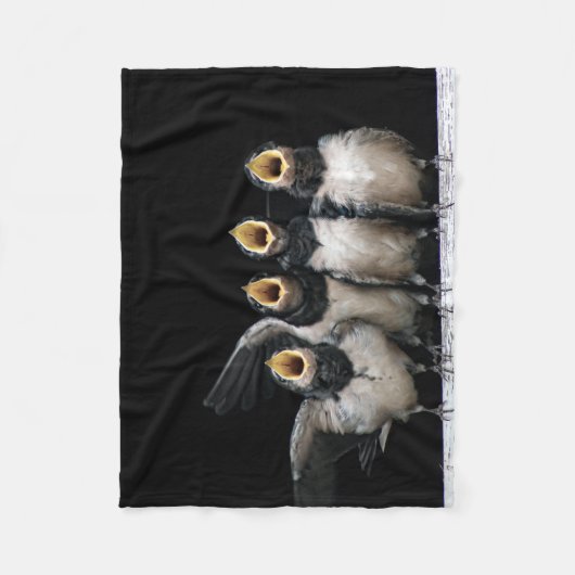 Barn Swallow Singing Fleece Deken (Voorkant)