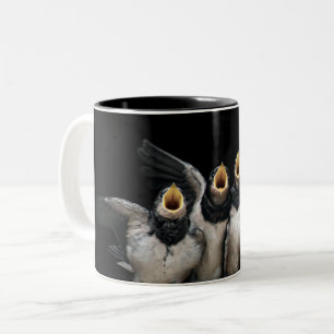 Barn Swallow Singing Tweekleurige Koffiemok