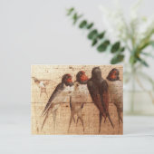 Barn Swallows Briefkaart (Staand voorkant)
