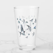 Barn Swallows Freedom Illustration Glas (Voorkant)