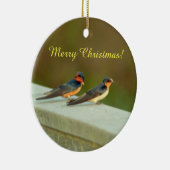 Barn Swallows Keramisch Ornament (Rechts)