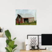 Barn Swallows on line Poster (Thuiskantoor)