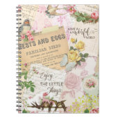 Barn Swallows Spiral Foto Notitieboek (Voorkant)