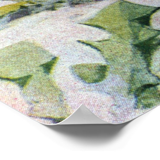 Barn Swallows vliegen rond oude gebouwen Poster (Hoek)