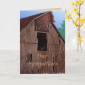 -Barn-sympathikaart of een willekeurig geval Kaart (Gele Bloem)