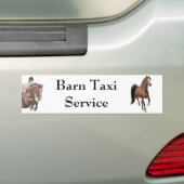 Barn Taxi Service Bumpersticker (Op auto)
