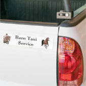 Barn Taxi Service Bumpersticker (Op Truck)