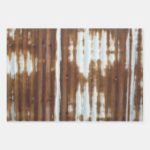 Barn Tin en Burlap Inpakpapier Vel (Voorkant)