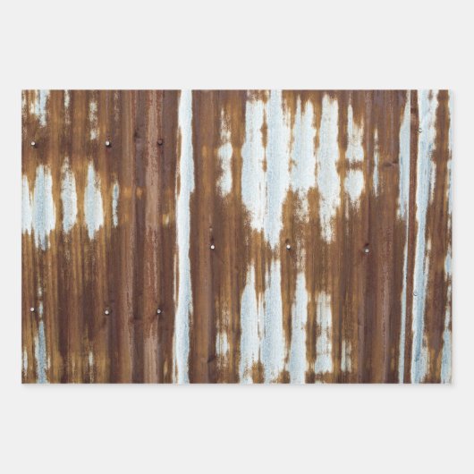 Barn Tin en Burlap Inpakpapier Vel (Voorkant)