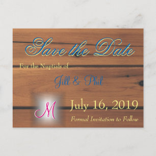 Barn Wall 3d Monogram Aankondigingskaart