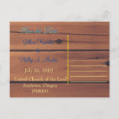 Barn Wall 3d Monogram Aankondigingskaart (Achterkant)